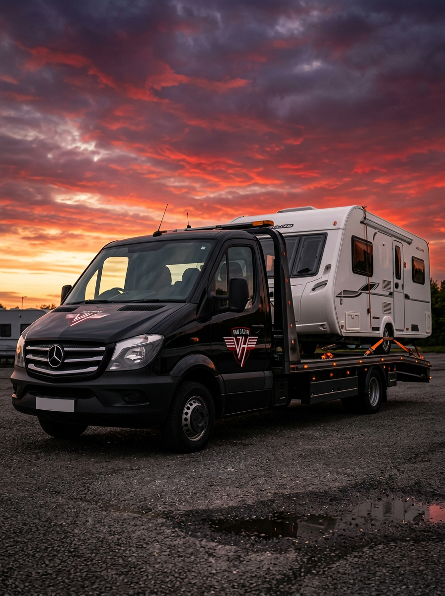 Caravan and motorhome towing service across Costa Blanca and Alicante Spain by Van Haven